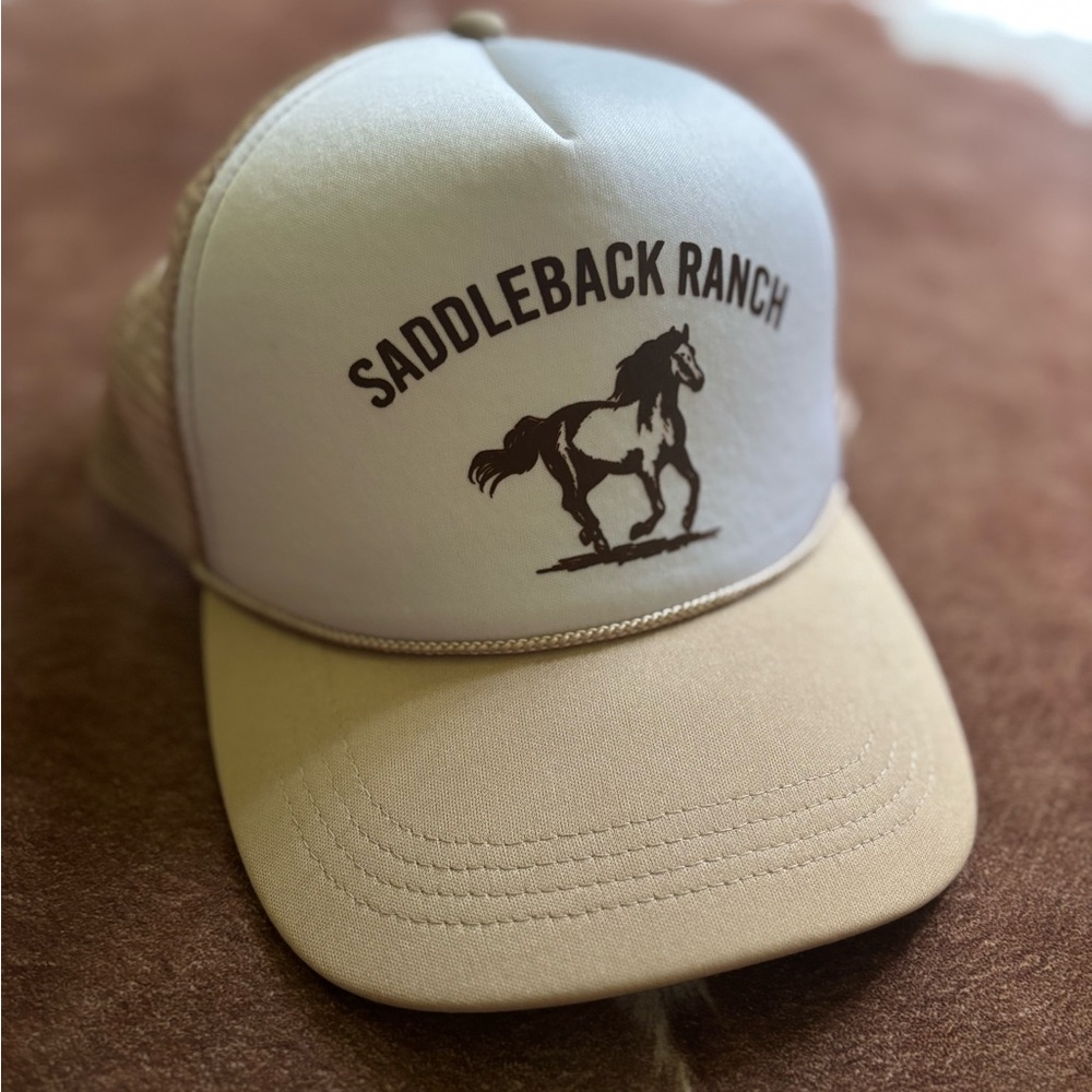 Saddleback Ranch Beige Trucker Hat